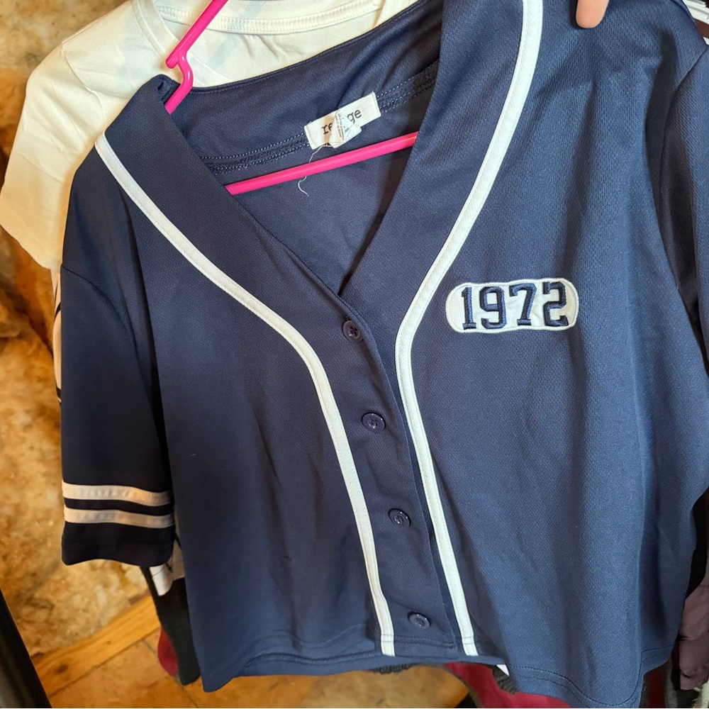 Refuge Deep Blue Casual Top